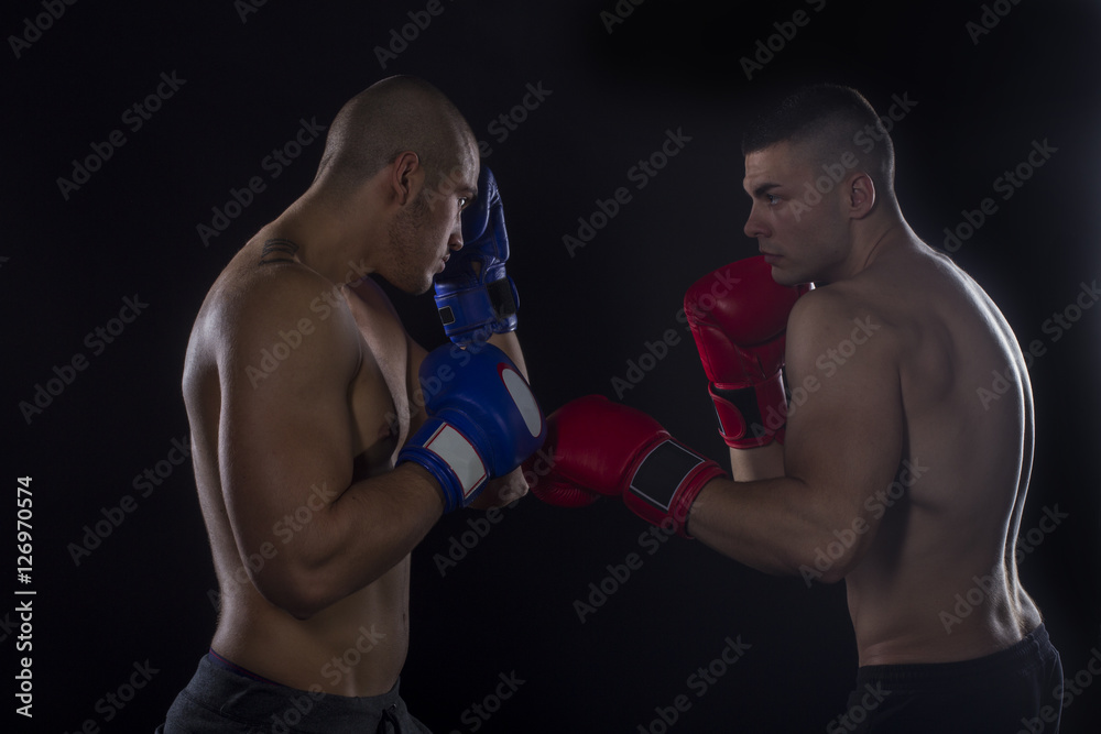 Two young boxers