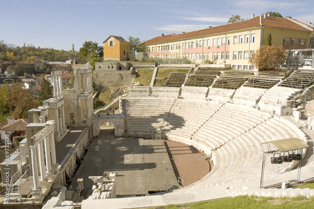 Ancient theater in Plovdiv, Bulgaria