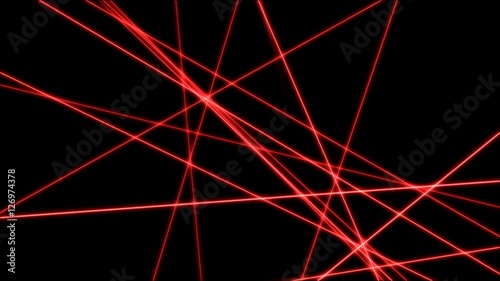 Crossing Lines, Cuts and Slices Animation - Loop Red