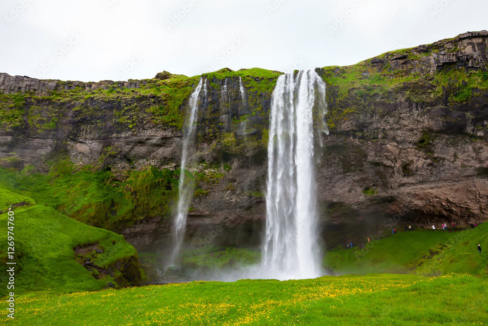 Seljalandsfoss one of the most famous Icelandic waterfall