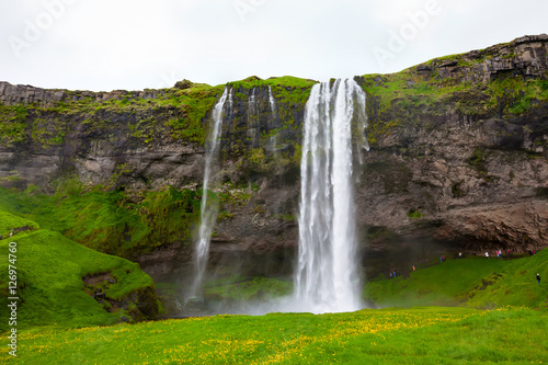 Seljalandsfoss one of the most famous Icelandic waterfall © Maygutyak