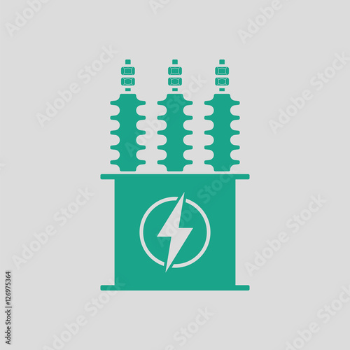 Electric transformer icon