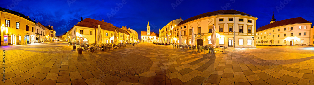 Town of Varazdin central square panorama