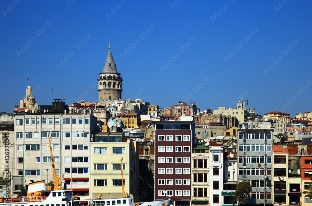 View of the Karakoy, Istanbul. Turkey.