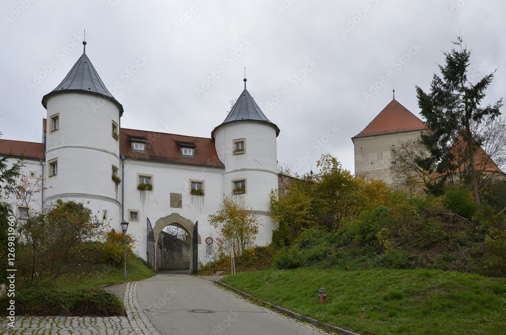 Eingang zur Burg Wörth a.d.Donau