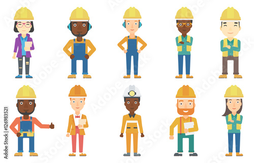 Vector set of professions characters.