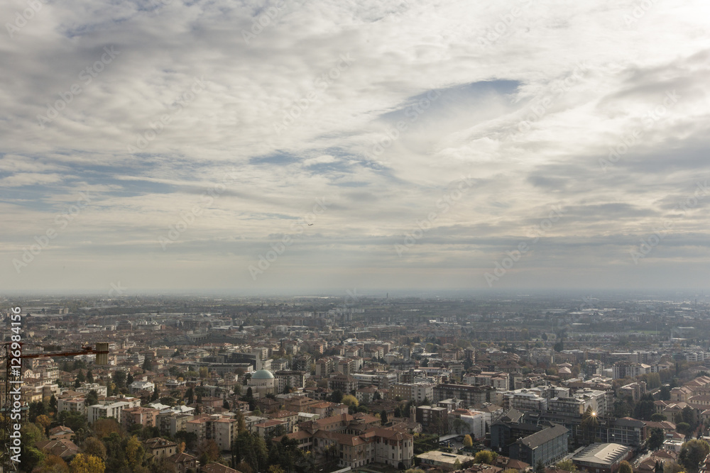 Panorama città di Bergamo