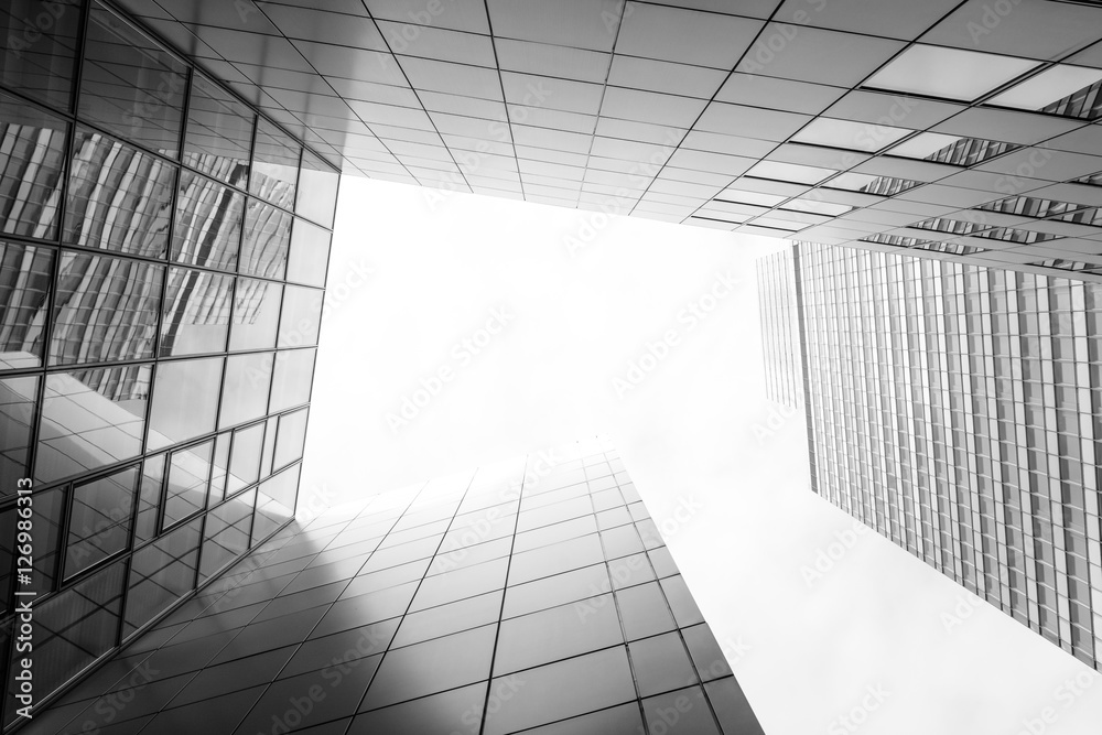 Obraz premium Building up 2 black and white
