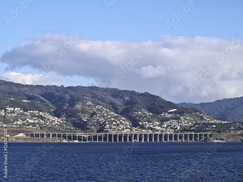 Portugal, Madeira, View of the coast of the island..