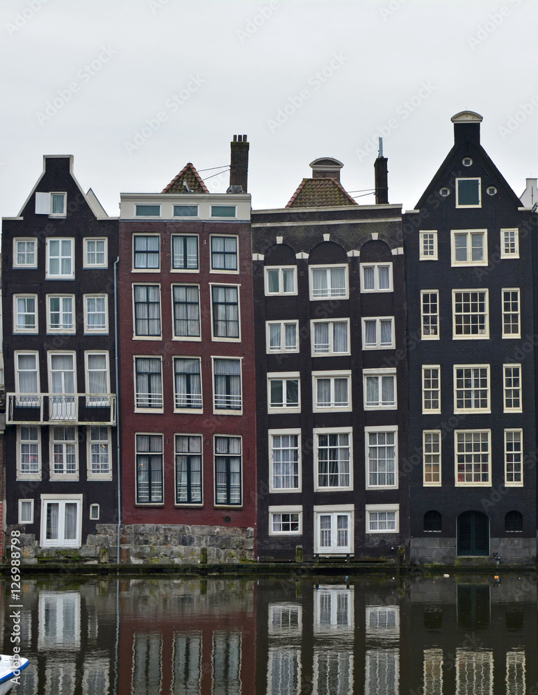 Architecture typique d'Amsterdam