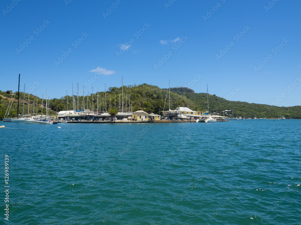 Nelson's Dockyard, English Habour, Westindische Inseln,  Antigua, Antigua und Barbuda, Nordamerika