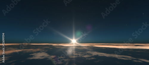 planet sunrise from space © aleksandar nakovski