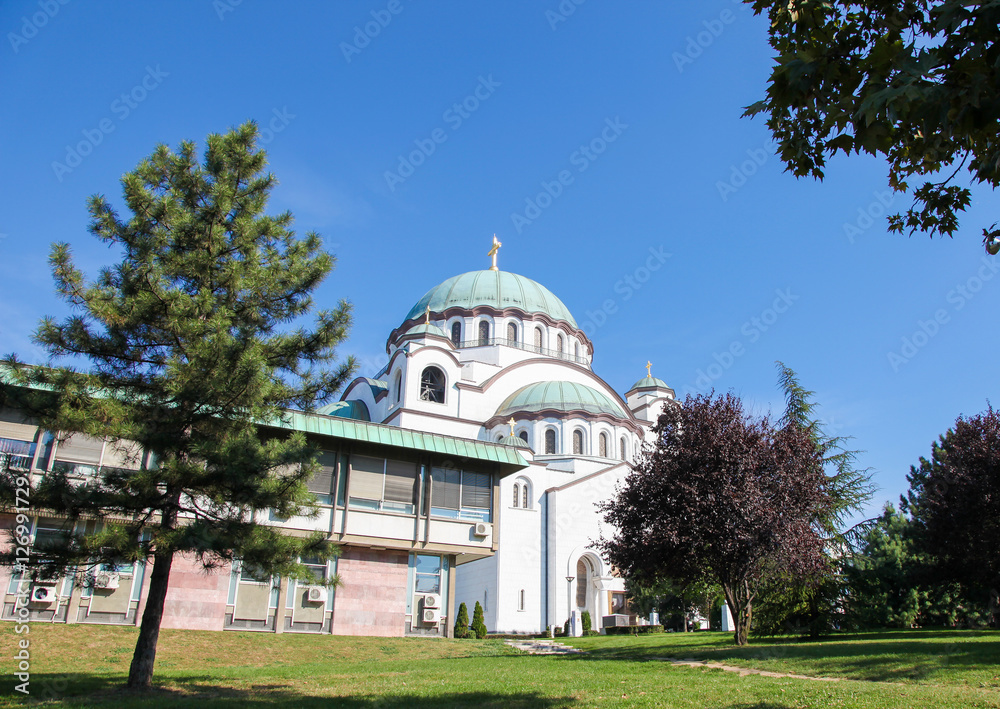 The Church of Saint Sava in Belgrade, Serbia