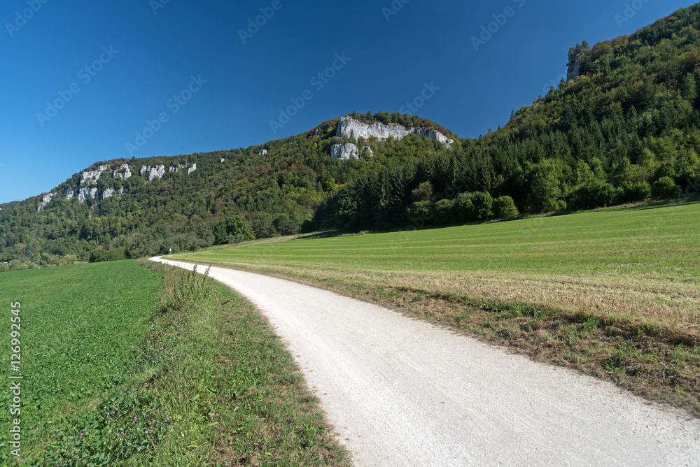 Feldweg im Donautal