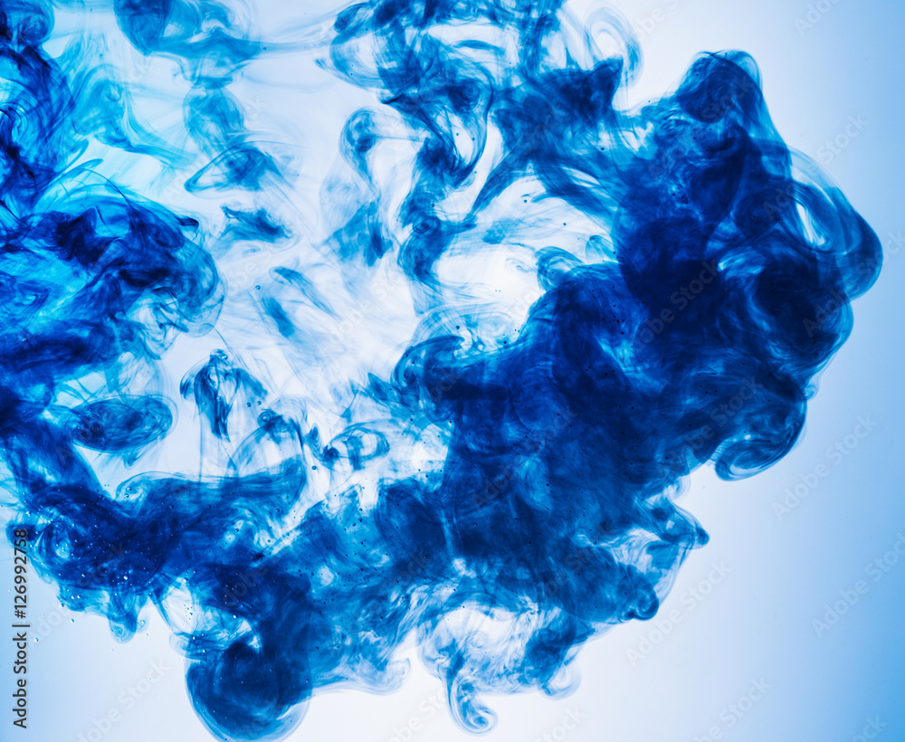 jetstream deep blue ink in water