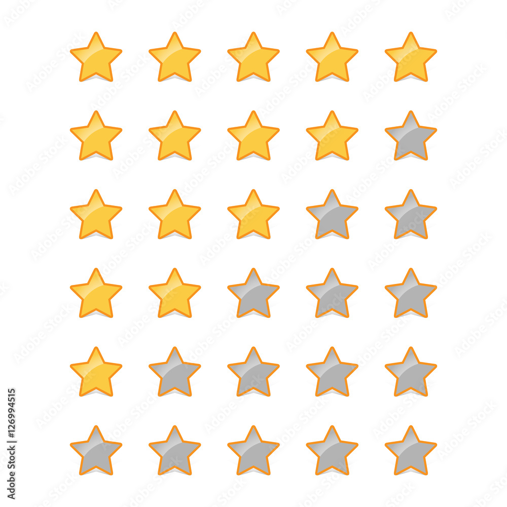 Stars rating. Vector