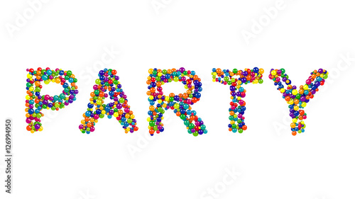 Colorful modern creative party invitation