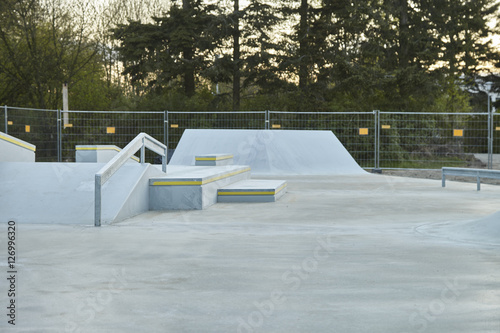 Skatepark aus Beton 