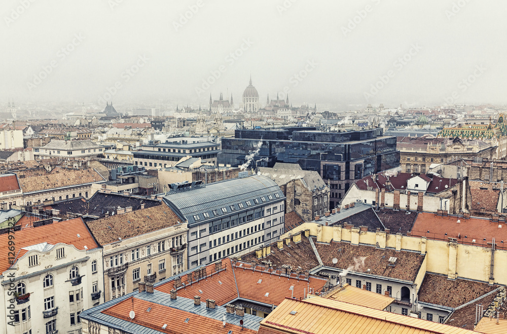 Budapest At Winter, View From St. Stephen's Basilica Roof