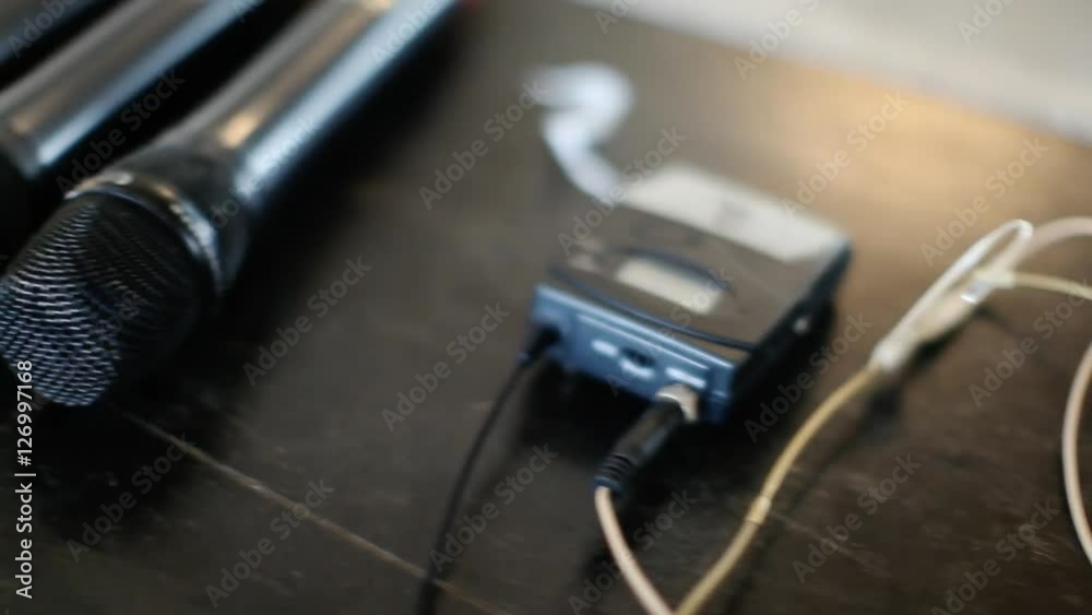microphones on the table microphones on the table