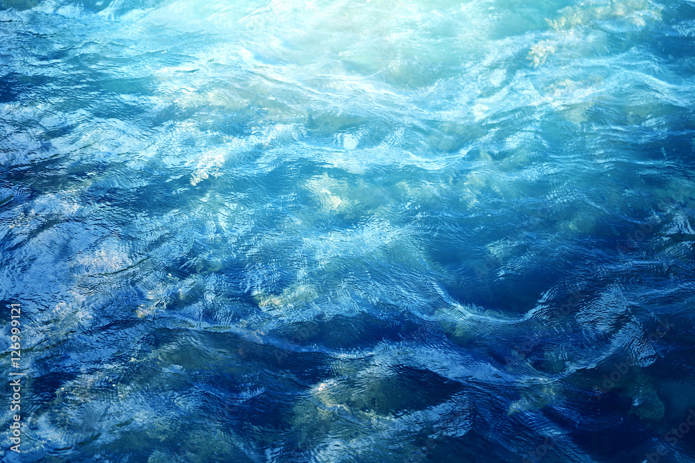 Beautiful blue sea wave Beautiful blue sea wave