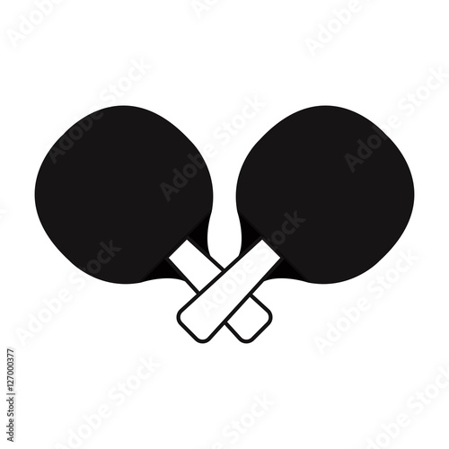 ping pong rackets sport icon vector illustration design