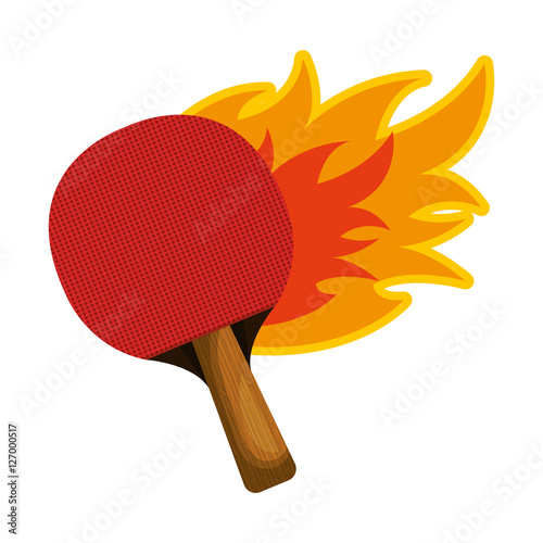 ping pong rackets sport icon vector illustration design