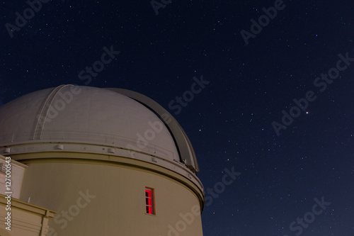 Night sky at observatory 