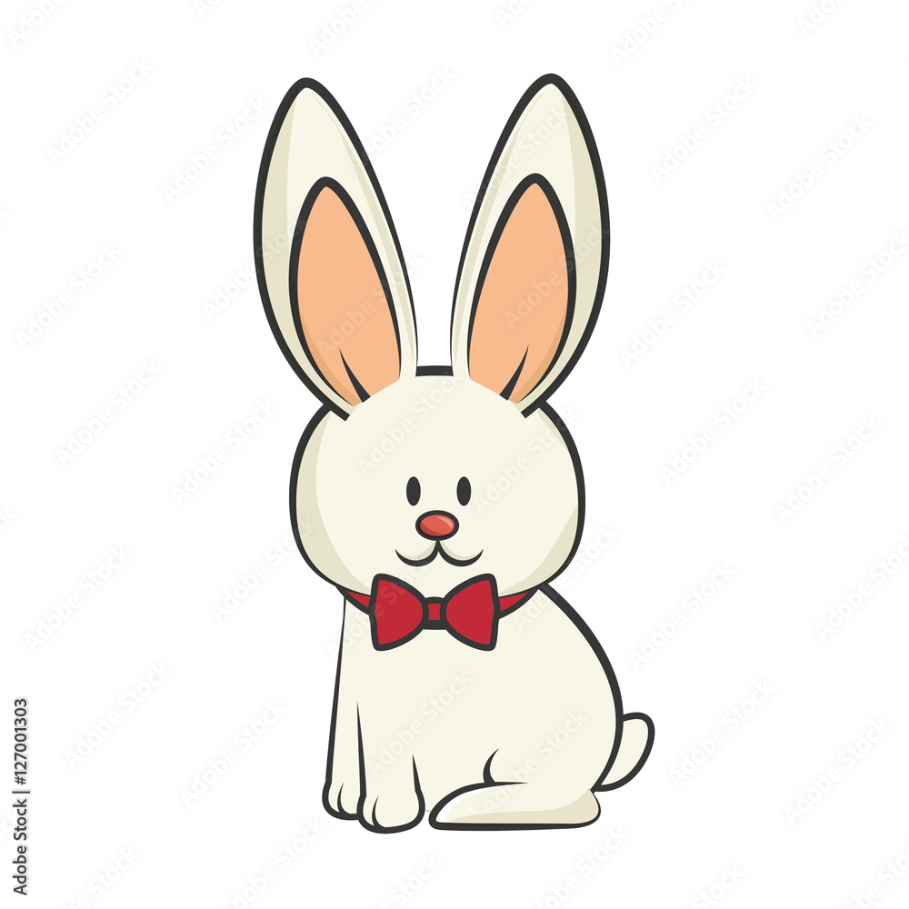 cute rabbit character isolated vector illustration design cute rabbit character isolated vector illustration design
