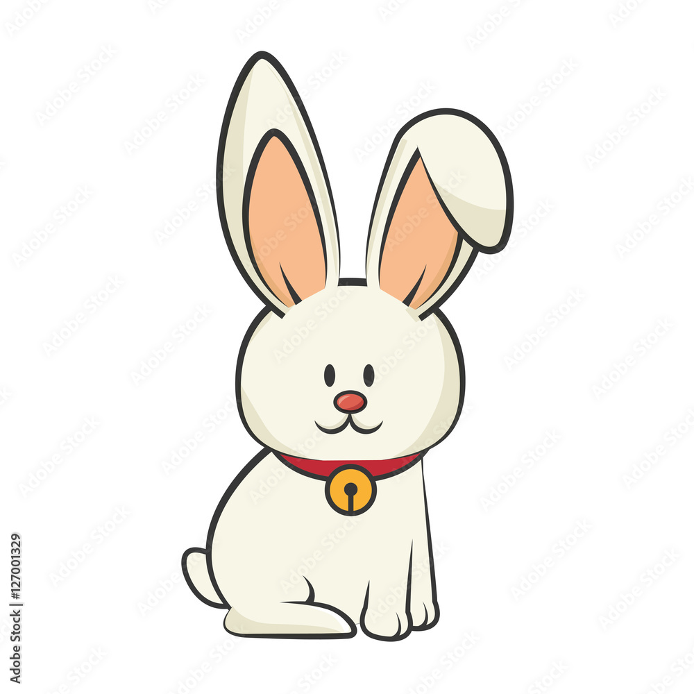 cute rabbit character isolated vector illustration design cute rabbit character isolated vector illustration design