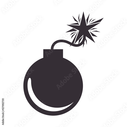 boom danger isolated icon vector illustration design