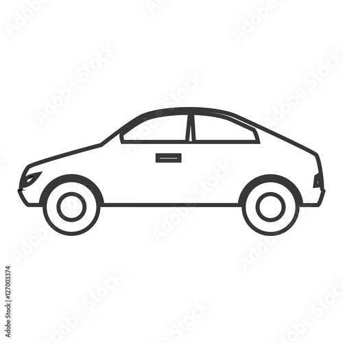 Fototapeta Naklejka Na Ścianę i Meble -  car vehicle isolated icon vector illustration design