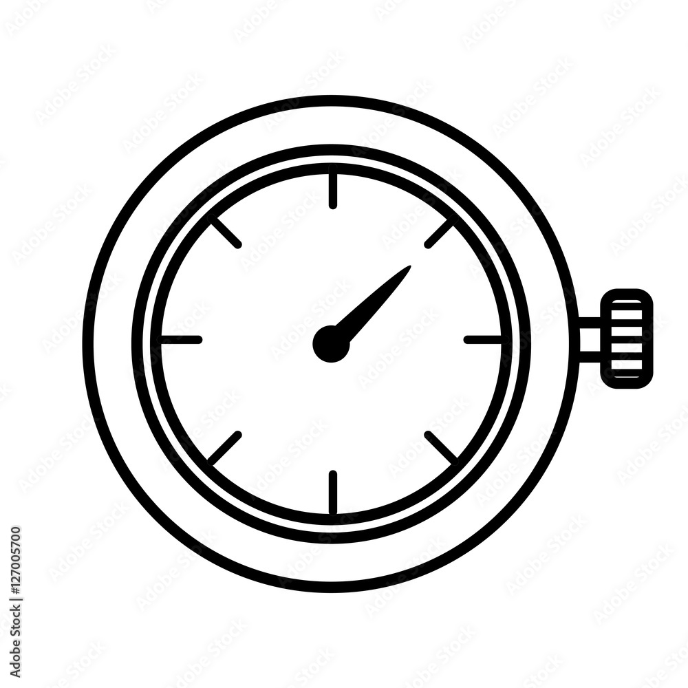 chronometer watch isolated icon vector illustration design chronometer watch isolated icon vector illustration design