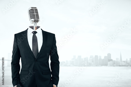 Картината върху платно Voice concept