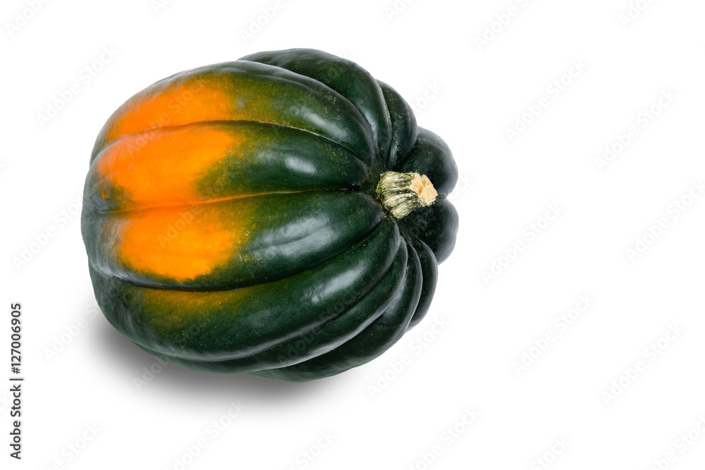 Single Acorn Squash on White Background Single Acorn Squash on White Background