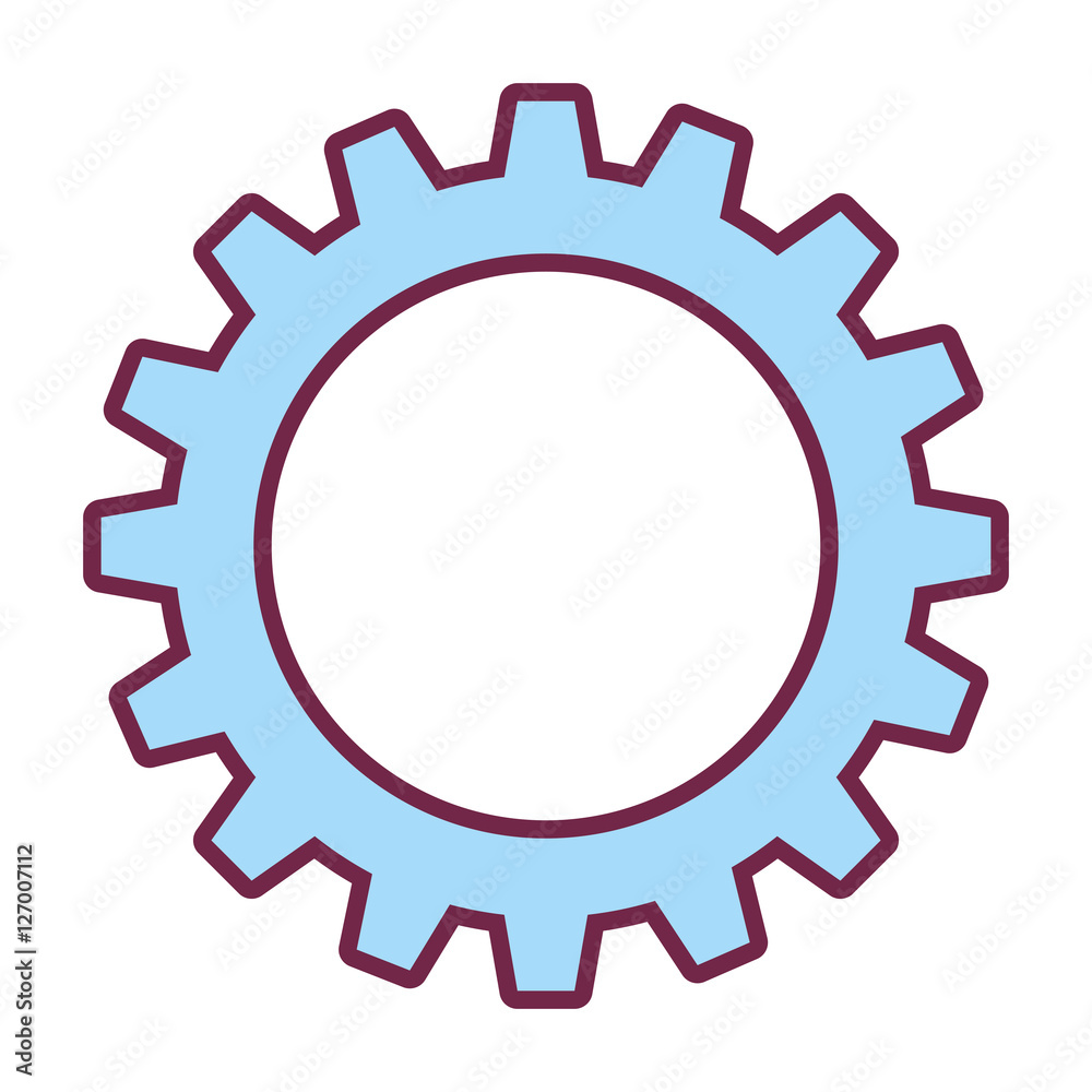 gear setting isolated icon vector illustration design