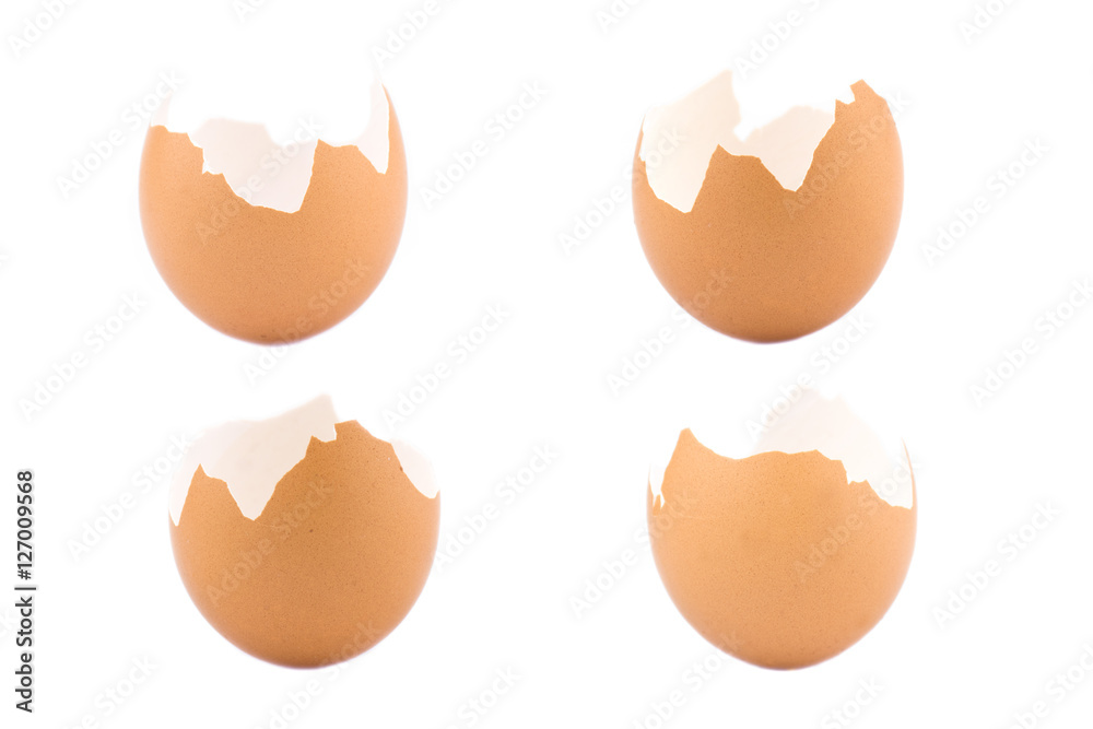 Eggs shell isolated on white background Eggs shell isolated on white background