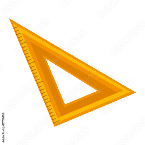 rule school supply icon vector illustration design