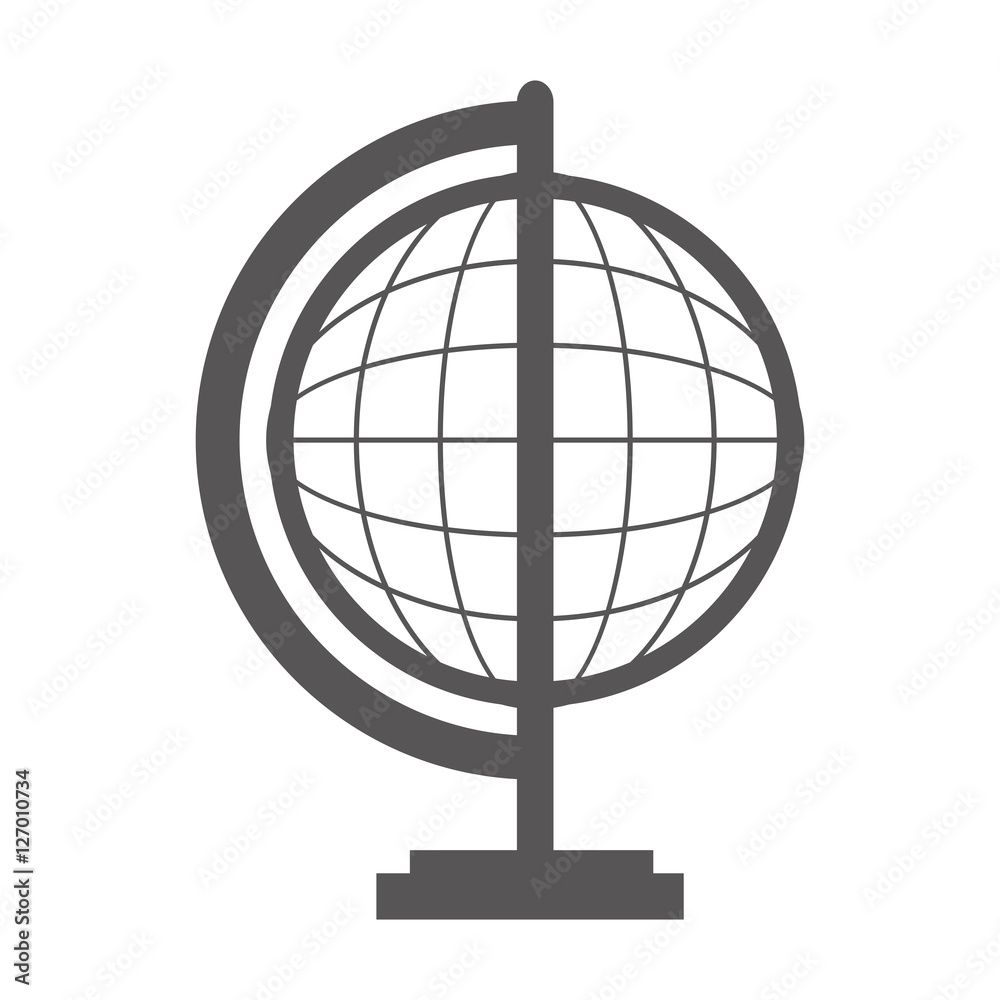 Obraz premium planet earth school icon vector illustration design