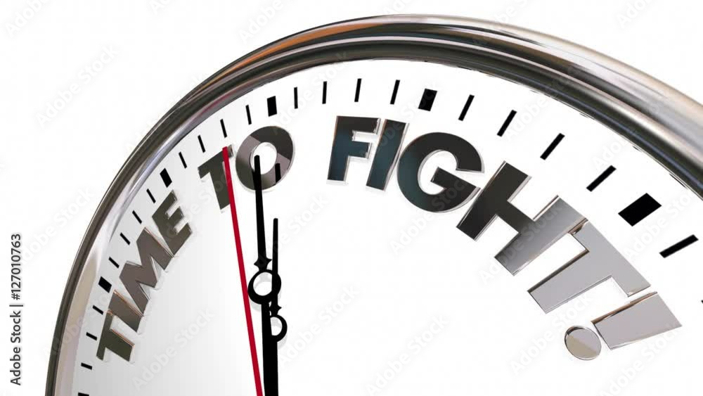Time to Fight Back Clock Action Protest Defend 3d Animation Time to Fight Back Clock Action Protest Defend 3d Animation