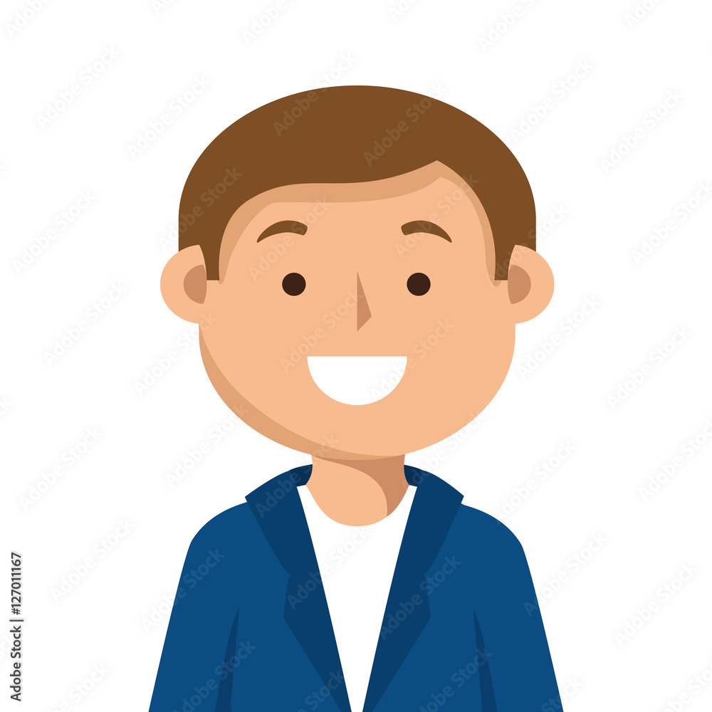 male avatar character isolated icon vector illustration design