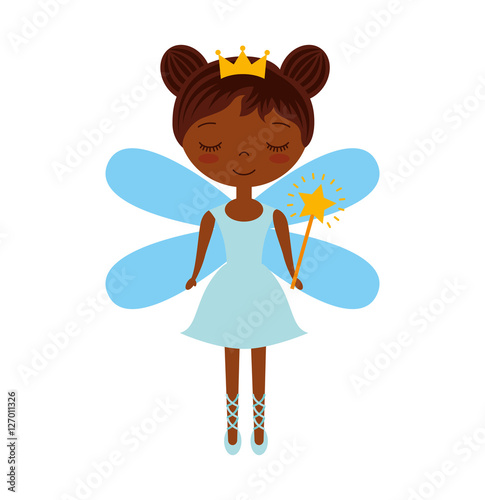 cute Fairy Godmother character vector illustration design