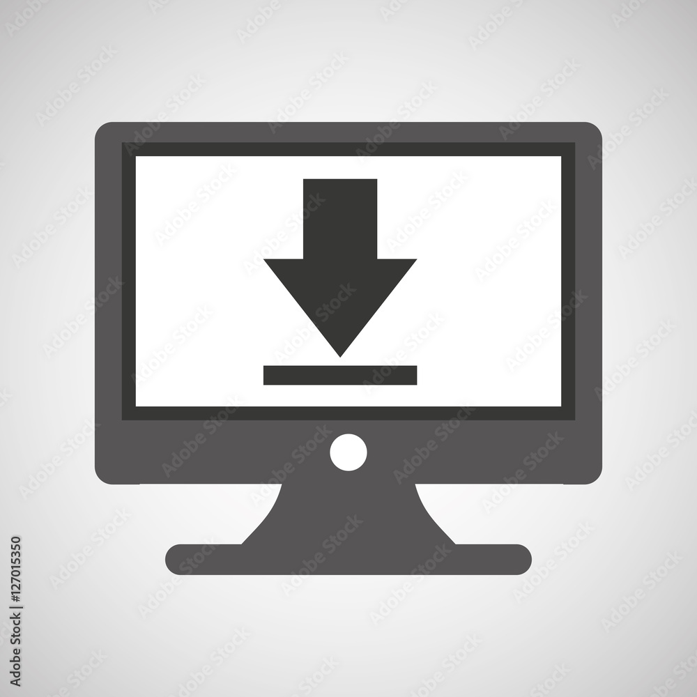 technology monitor pc downloading graphic vector illustration eps 10 technology monitor pc downloading graphic vector illustration eps 10