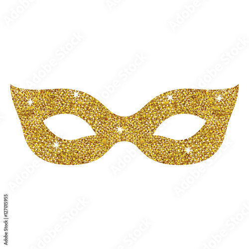 Mask icon. Celebration fair carnival party and event theme. Isolated design. Vector illustration