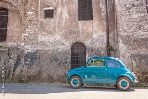 Canvas Print Vintage Fiat 500