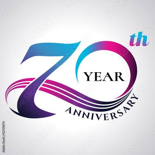 anniversary emblems 70 in anniversary concept template design