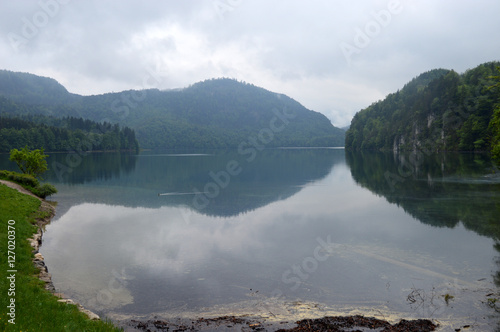 Alpsee Lake in Bavaria, Germany
