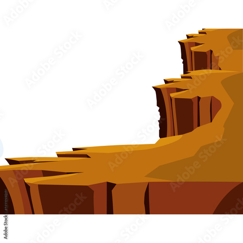 Desert icon. Landscape nature outdoor season and sant theme. Isolated design. Vector illustration