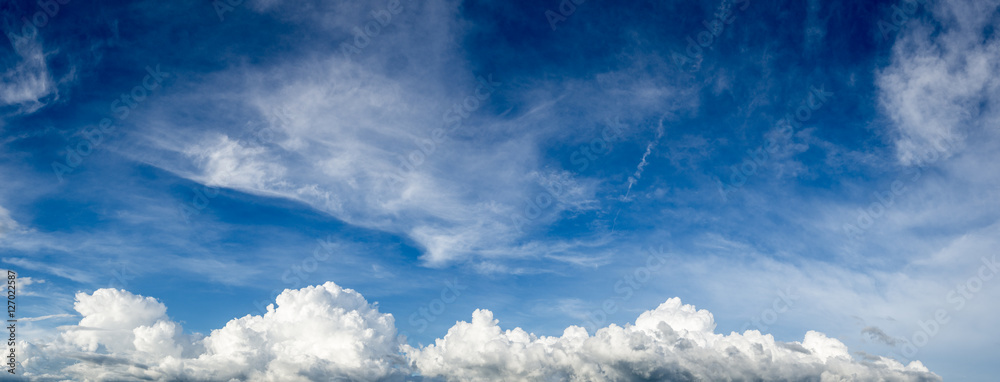 Blue sky with clouds panorama Blue sky with clouds panorama