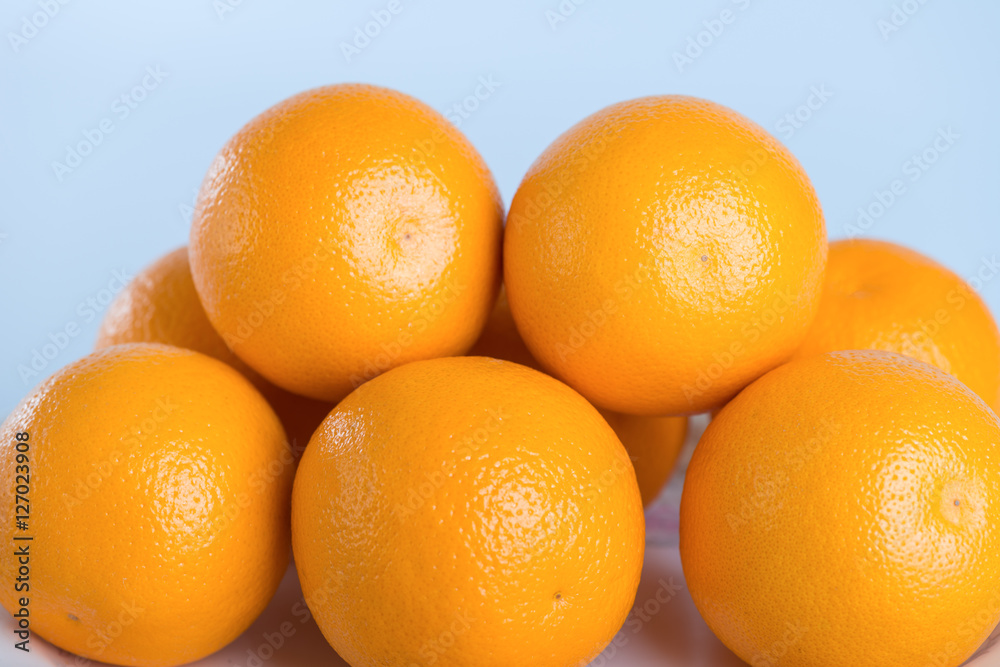 Fresh orange on white background Fresh orange on white background